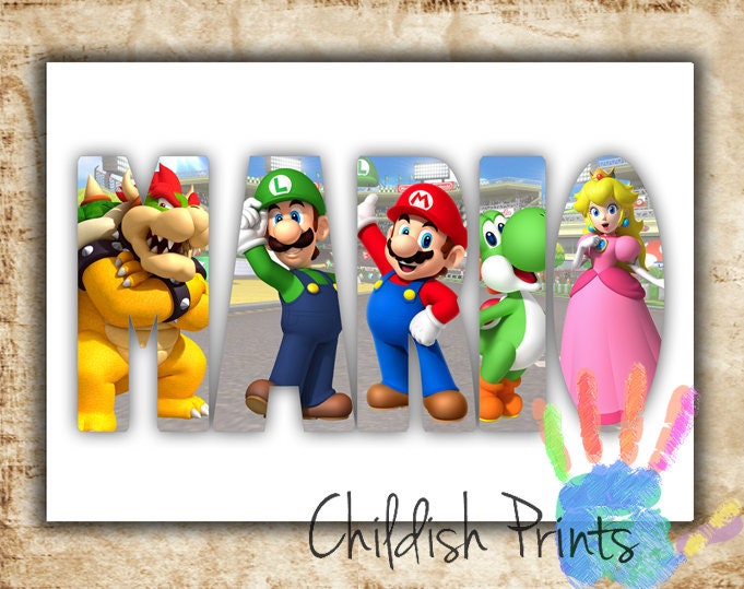 Tovaglietta Personalizzata Mario E Luigi – Perfetta Per Scuola, Asilo E Sport – Morbida E Lavabile - 2