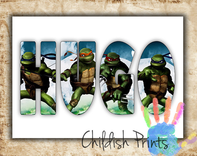 Etsy Art - Tmnt Wall