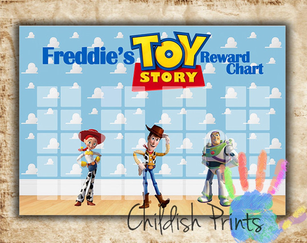 TOY STORY Themed Chore Behaviour Reward Chart - Woody Buzz Light Year ...