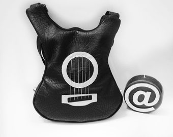 Classical Guitar Vegan Leather Bag, Music Gifts, Guitar Shaped Purse, Ita Bag, Unusual Gifts for Women, Music Bag, Unusual Handbags