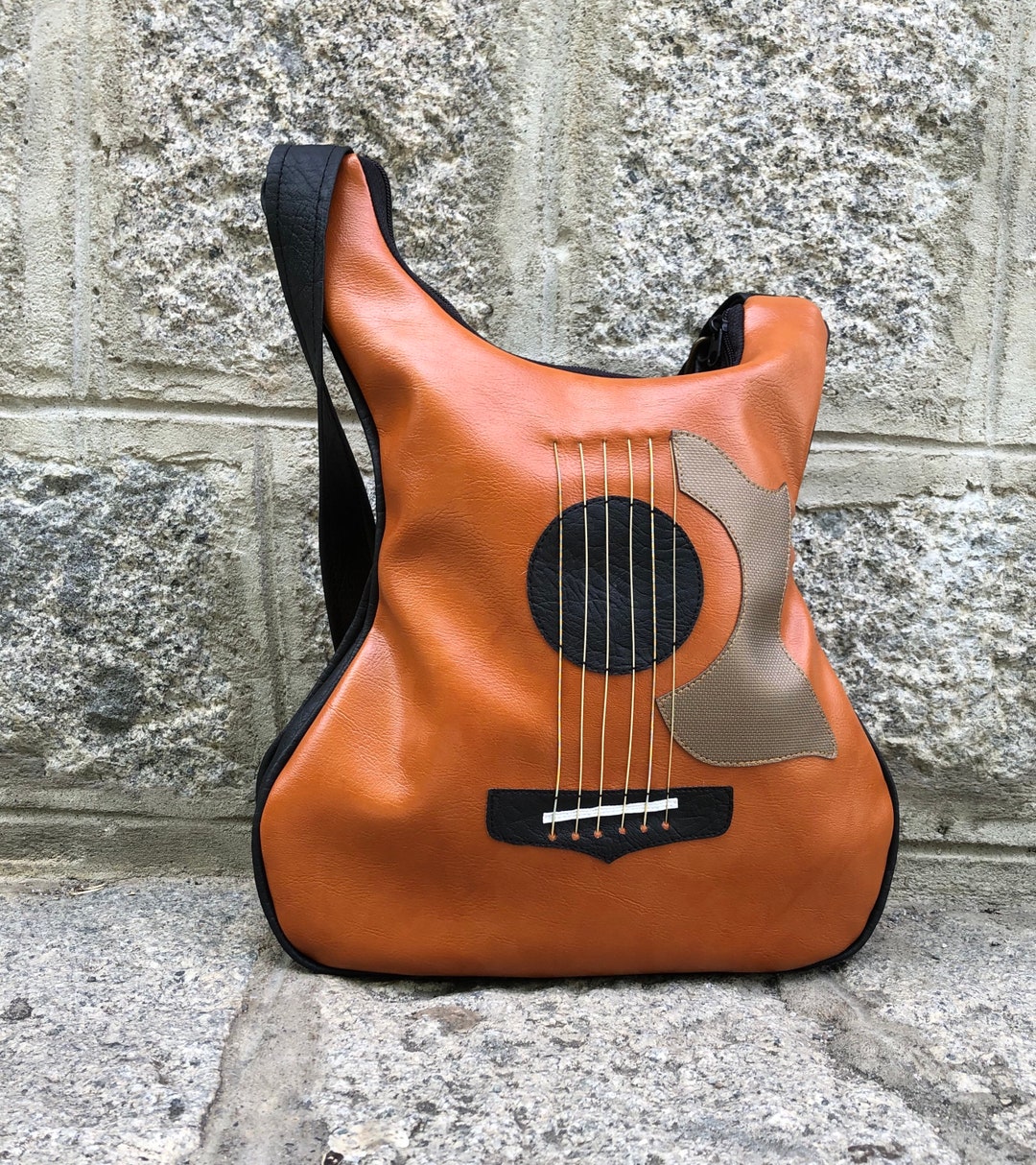 Acoustic Guitar Gifts for Musicians, Small Crossbody Purse Bag Women