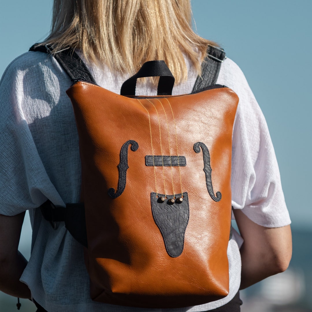 Pattern Print Violin Premium Backpack main image 0