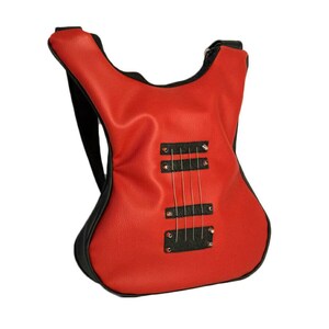 Small Leather Electric Guitar Crossbody Purse, Music Gift Small Shoulder Bag, Cool Stuff Gifts for Musicians, Festival Outfit and Clothing