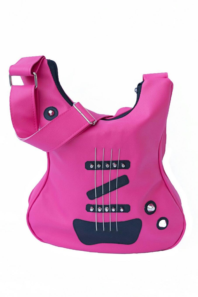 Soft Leather Bag Electric Guitar Bag Vegan Leather Novelty Etsy