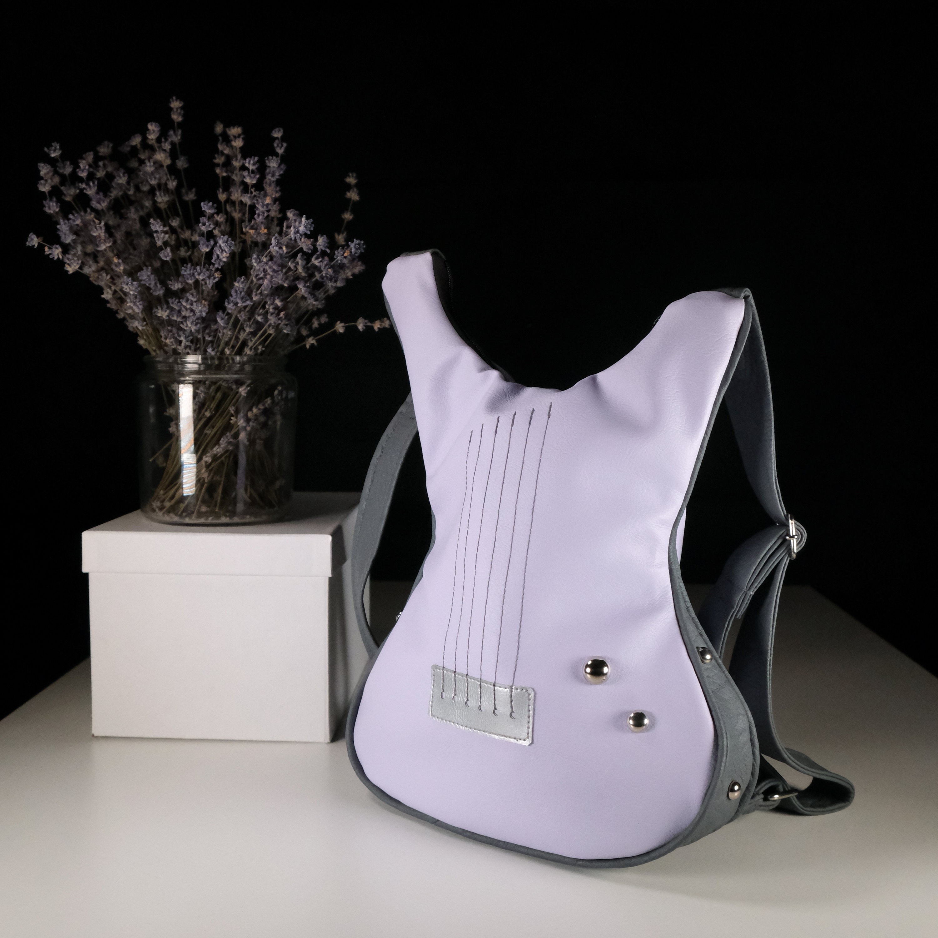 Guitar Shaped Backpack Faux Leather Guitar Backpack for Women Etsy