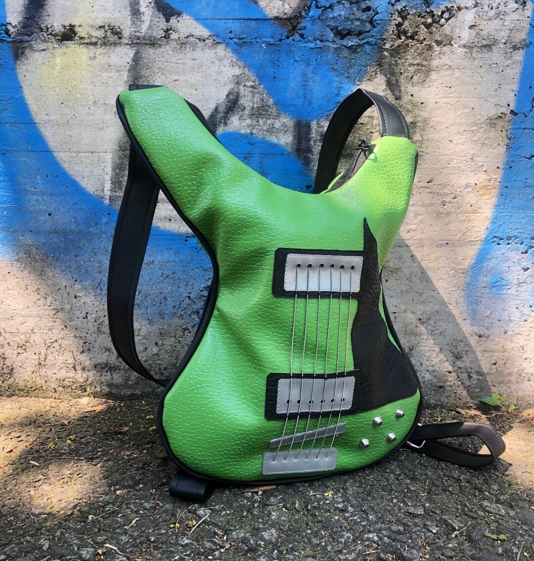 Guitar Backpack Unique, Guitar Shaped Backpack Faux Leather