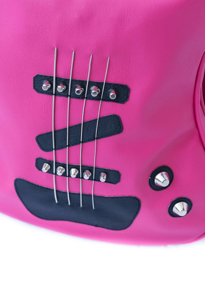 Soft Leather Bag Electric Guitar Bag Vegan Leather Novelty Etsy