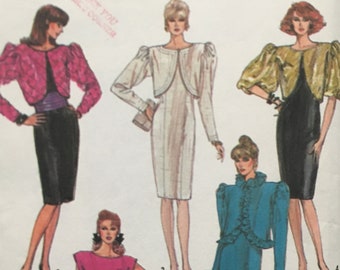 Simplicity 8346 Sewing Pattern, Misses' Formal Dress & Jacket Size 8 10 12