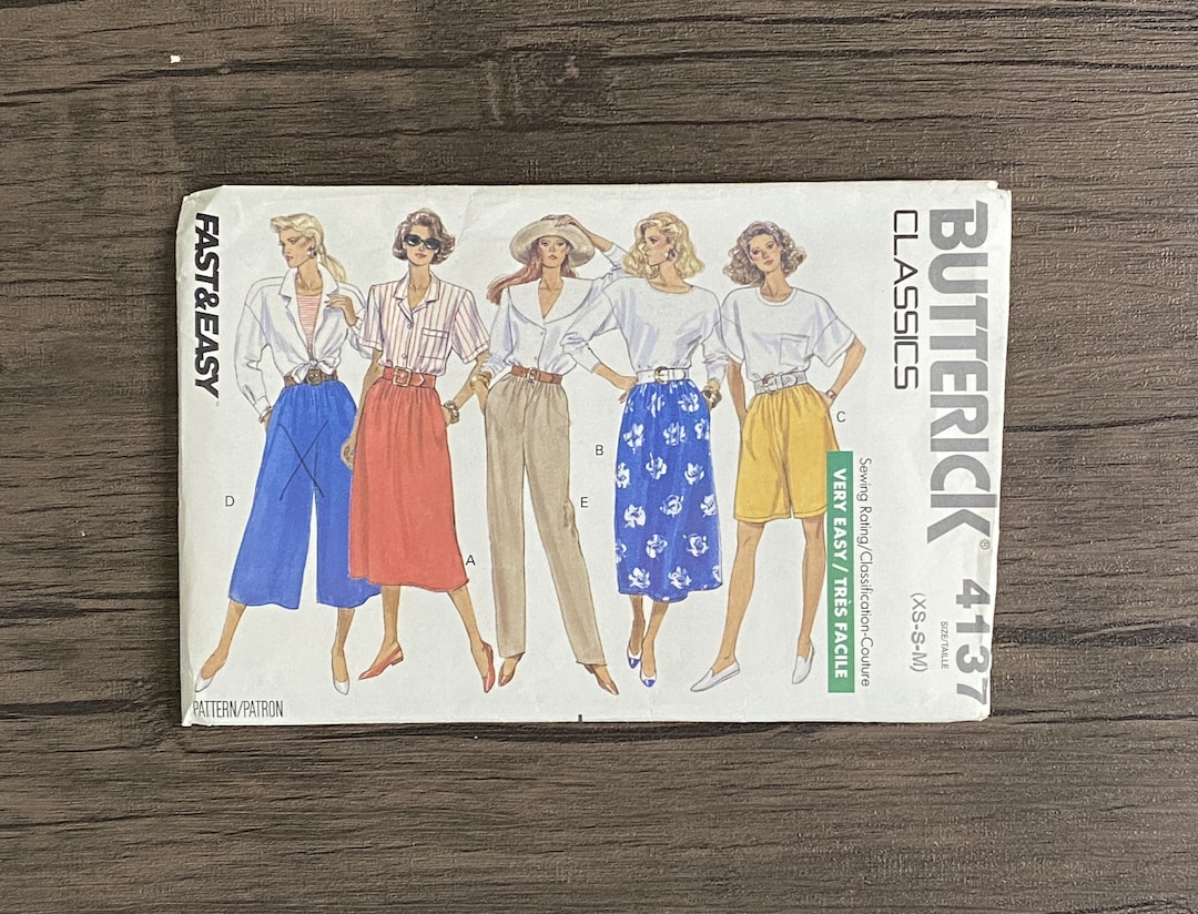Misses' Skirt, Shorts, Culottes & Pants, Size XS-S-M, Butterick ...
