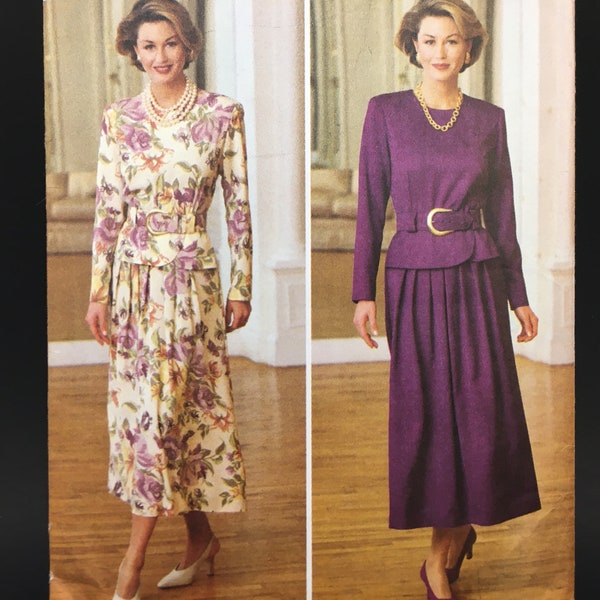 Butterick 3546, Misses' Dress, Size 6-10 Bust 30.5-32.5 Inches, 90's Sewing Pattern