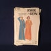 Kwik Sew 871 Ladies Robe Sewing Pattern Used