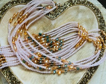Princess Pink Luxury Crystal Waistbeads