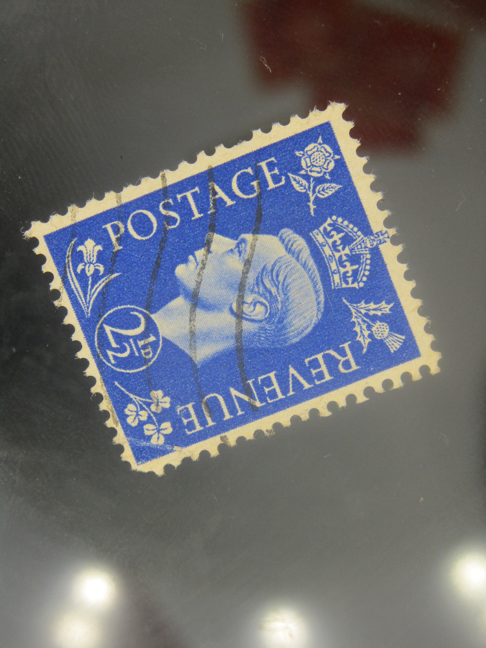 King Postage Revenue Stamp 2 1/2/d Blue Beautiful and Etsy UK