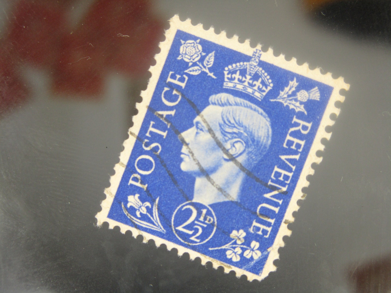 King Postage Revenue Stamp 2 1/2/d Blue Beautiful and Etsy