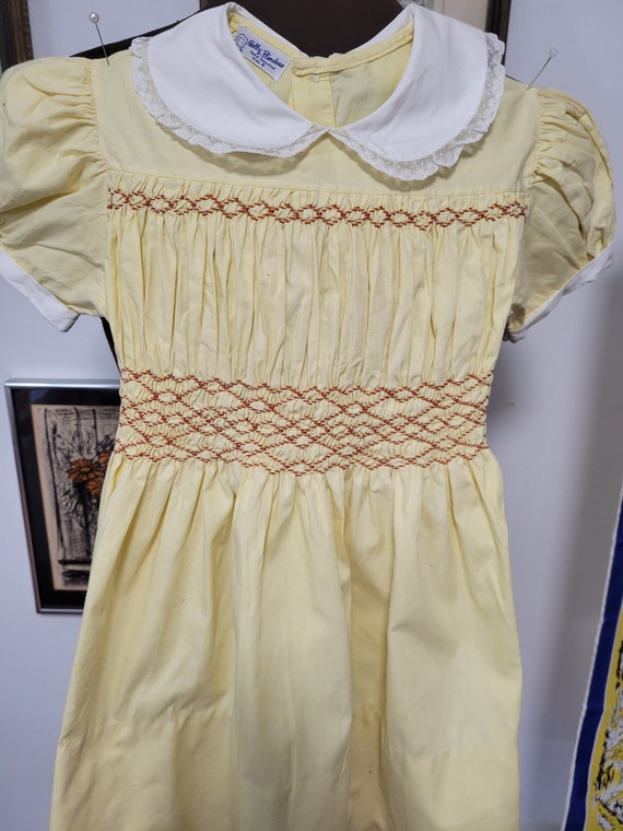 Lovely Vintage Hand Smocked Dress by Polly Flinder