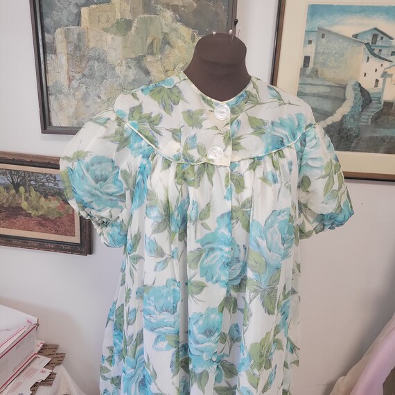 Vintage Nylon 50's Dressing Gown - image 5