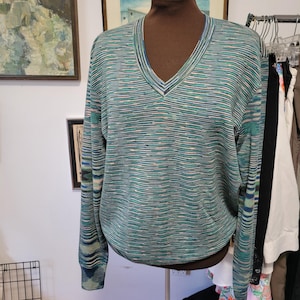 Missoni Italian Men&#39;s Knit V-neck Sweater Size 54