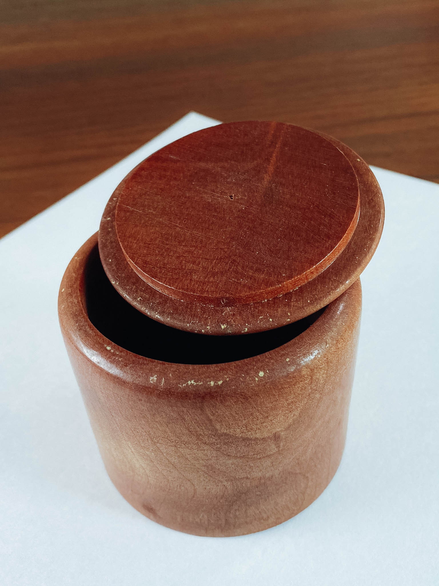 Beautiiful Rare Rimu Wood Box with lid from New Zealand Etsy