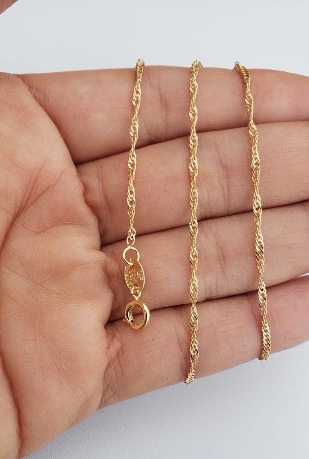 Fabulous Antique Victorian 52 Inch Silver Gilt Twist Chain Necklace - Ruby  Lane