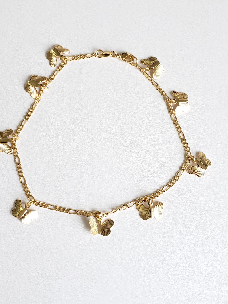 18 k gold anklet