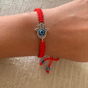 Red Bracelet Ladies Devil Eye Red Knot String Bracelet - Temu