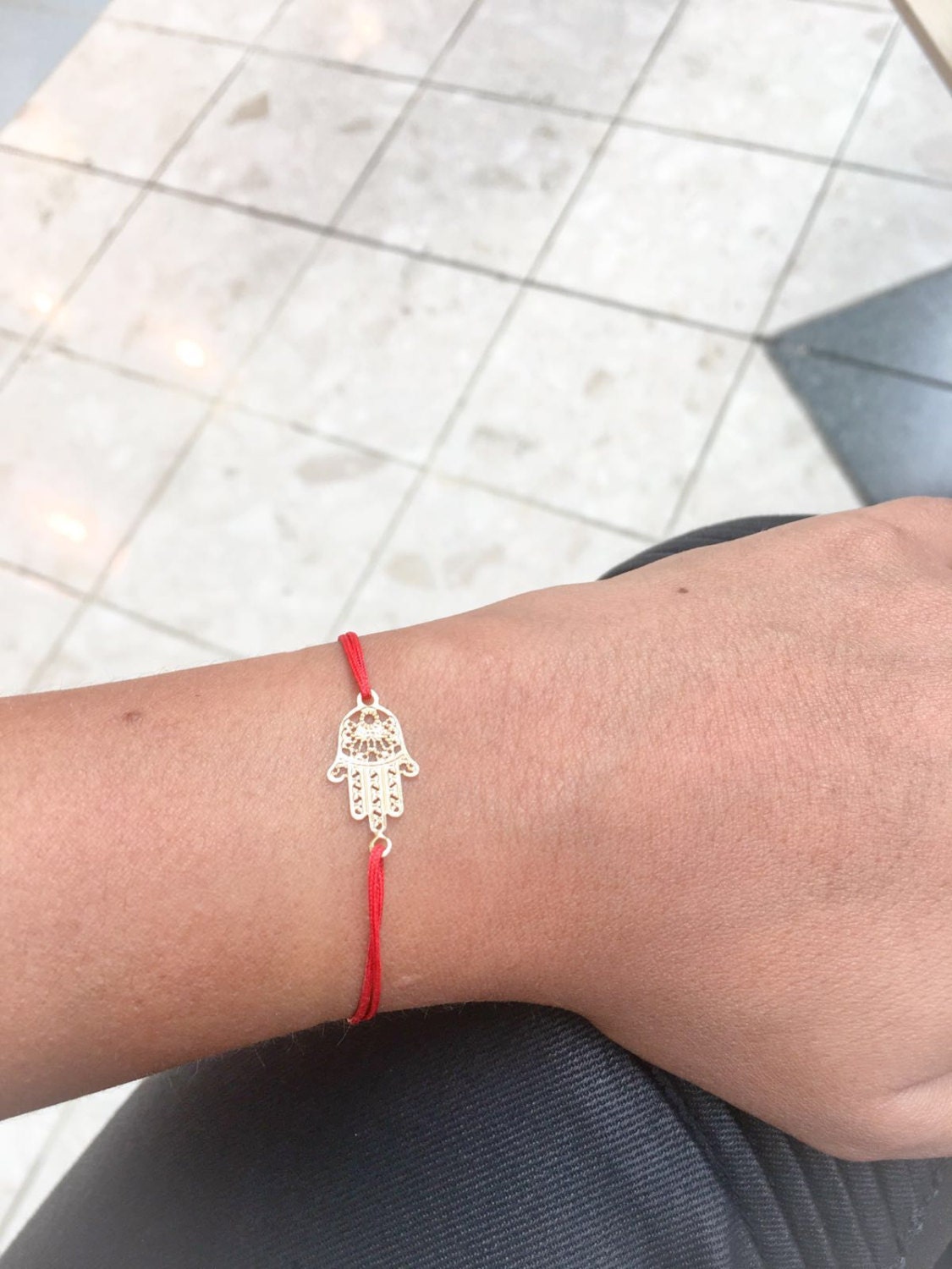 Red Silk String Bracelet, Traditional Kabbalah & Buddhism, Karma