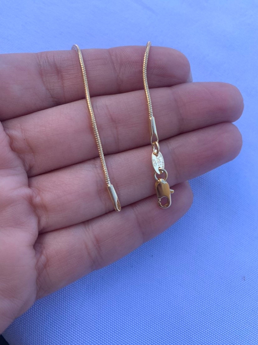 Herringbone Bracelet 18 K Gold Filled Bracelet Snake Etsy