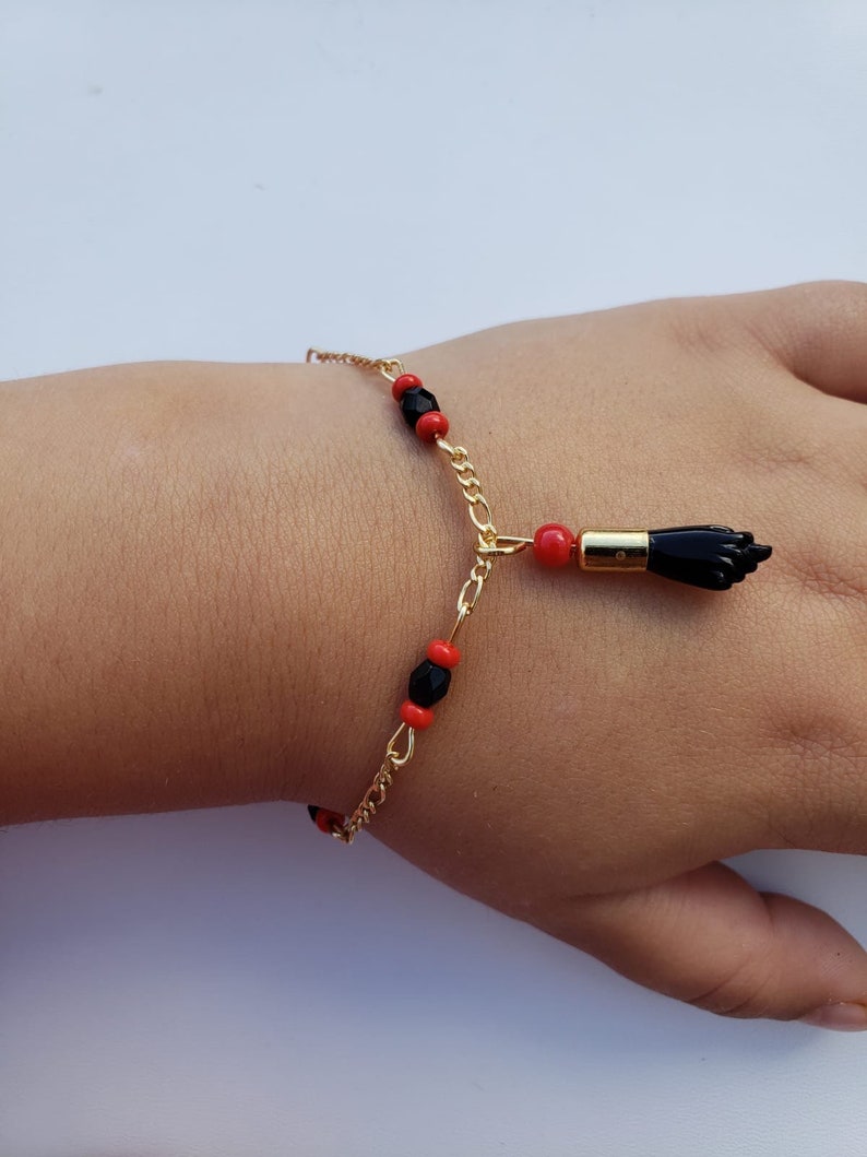 Azabache Baby Bracelet 18K Gold Filled Azabache Bracelet Etsy