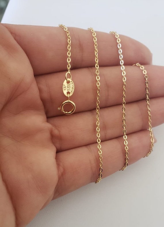 18 karat on sale gold necklace womens