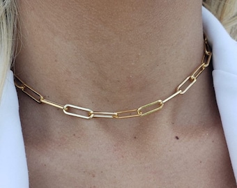 Kris jenner deals paperclip necklace