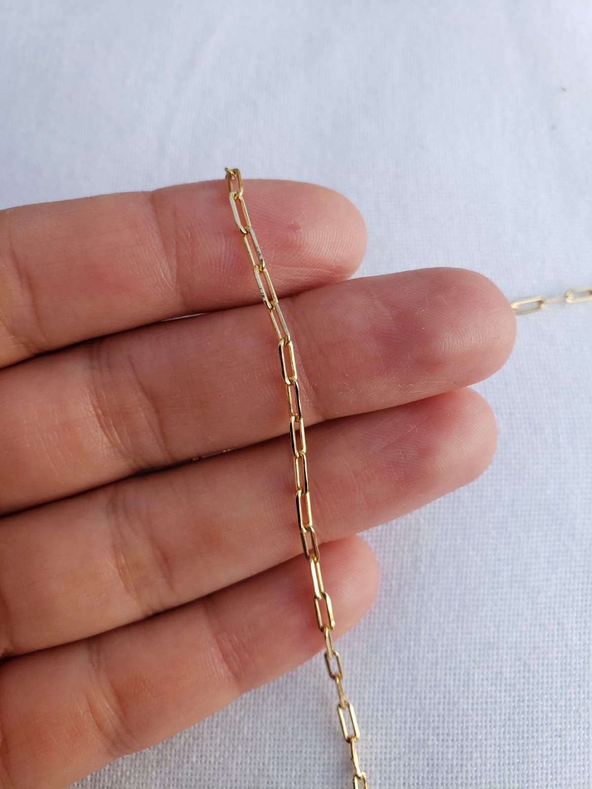 18 K Gold Filled Link Chain Necklace 
