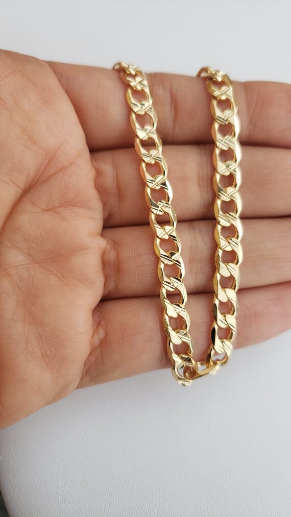 18 K Gold Filled Curb Link Anklet,, Cuban Link, Chain, Anklet, Tobillera, Hick Gold Chain Anklet , 18k Gold Chain Anklet , Cuban Chain