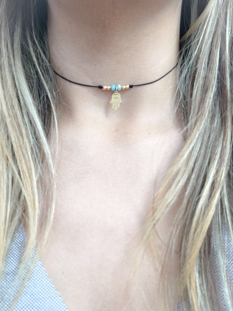 Hamsa choker necklace Clearance