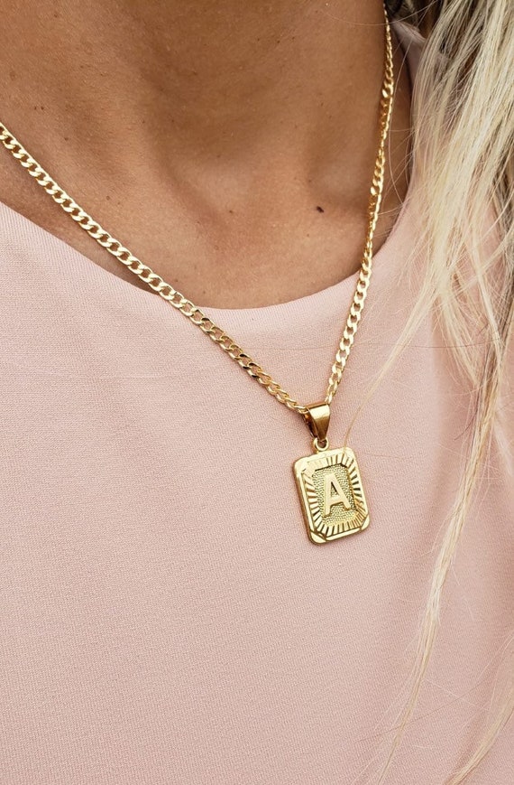 Rope chain cheap with initial