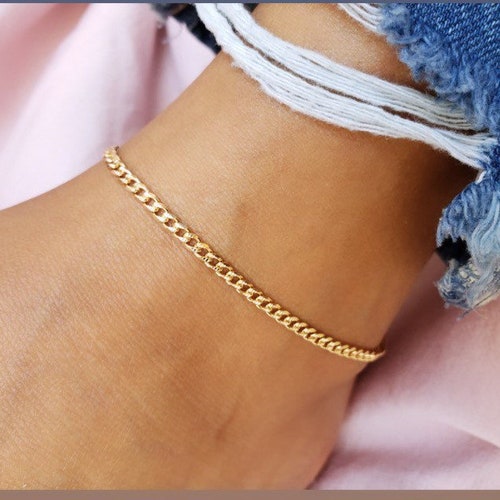 SALE 18k Gold Filled Thickanklet 
