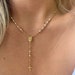 Pearl Rosary Necklace, Gold Rosary Necklaces ,Catholic Jewelry Plain Cross Confirmation Anniversary Gift, Miraculous, Dainty necklace , Gold 