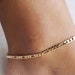 18k Gold Filled Figaro Anklet, Figaro Chain Anklet, Figaro Chain Ankle Bracelet, Anklet, Dainty Anklet , Gold Anklet, Adjustable