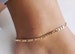 18k Gold Filled Figaro Anklet, Figaro Chain Anklet, Figaro Chain Ankle Bracelet, Anklet, Dainty Anklet , Gold Anklet,  Adjustable 