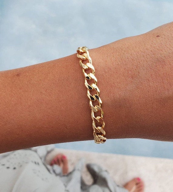 Thick best sale gold anklet