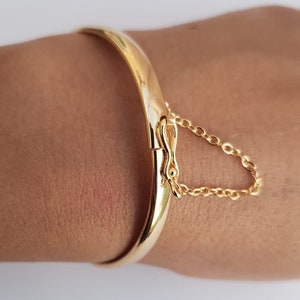 Gold bangle  bracelet for women ,Plain Gold ,cuff bracelet , bangle ,Simple Gold Bangle set, bridesmaid gift