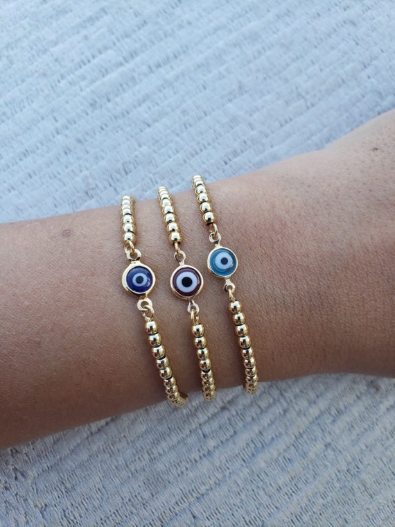 pulsera para mal de ojo de oro