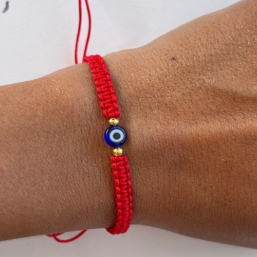 SALE Evil Eye Red Bracelet. Red String Bracelet.kabbalah Etsy