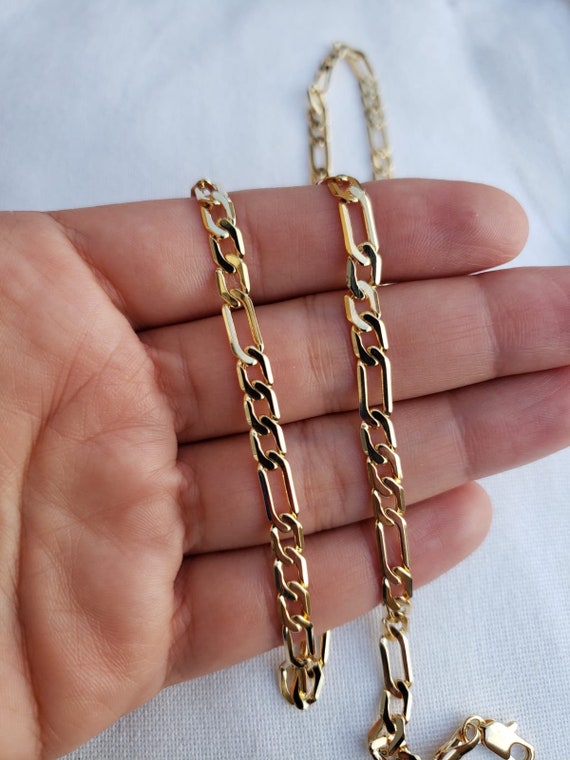 18k gold filled figaro chain deals