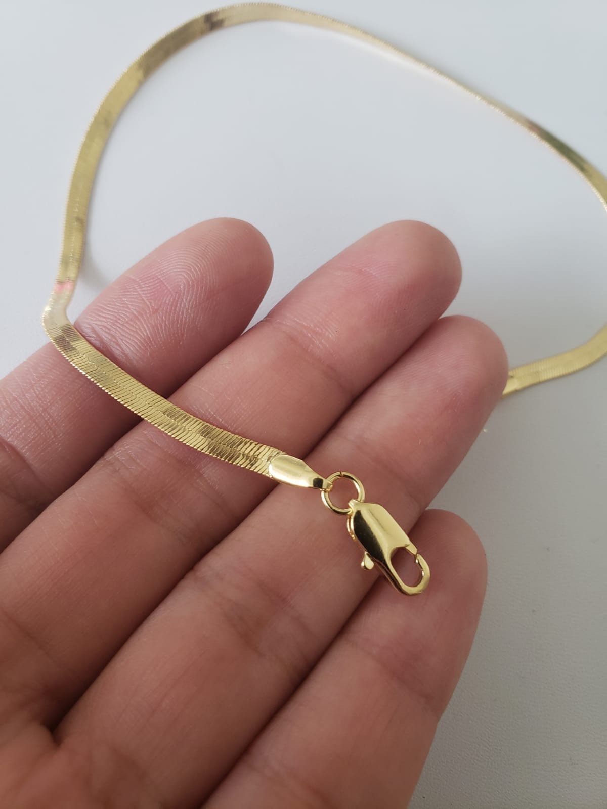 Herringbone Anklet Gold Filled Ankletgold Anklet Delicate Etsy