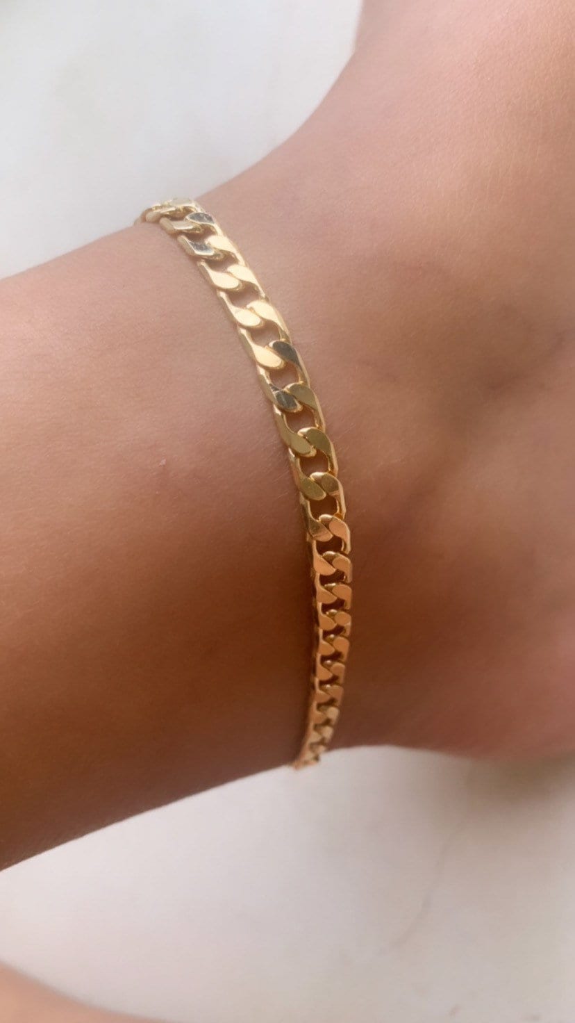 Gold Chain Anklet Thick Gold Chain Anklet 18k Gold Chain Etsy