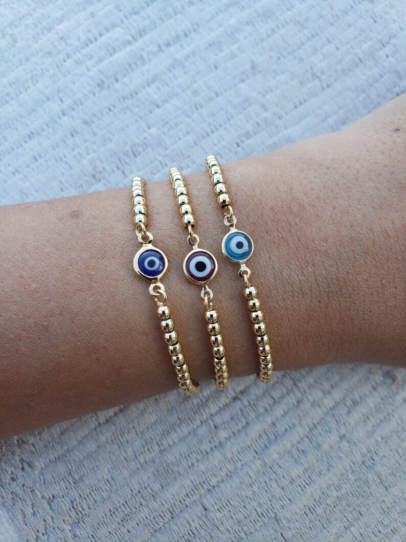 Evil Eye Bracelet Gold Bracelets for Women Evil Eye Jewelry | Etsy