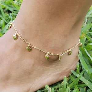 Heartbeat Anklet Etsy