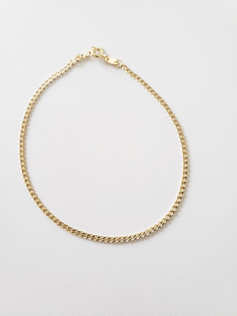 18k gold filled anklet