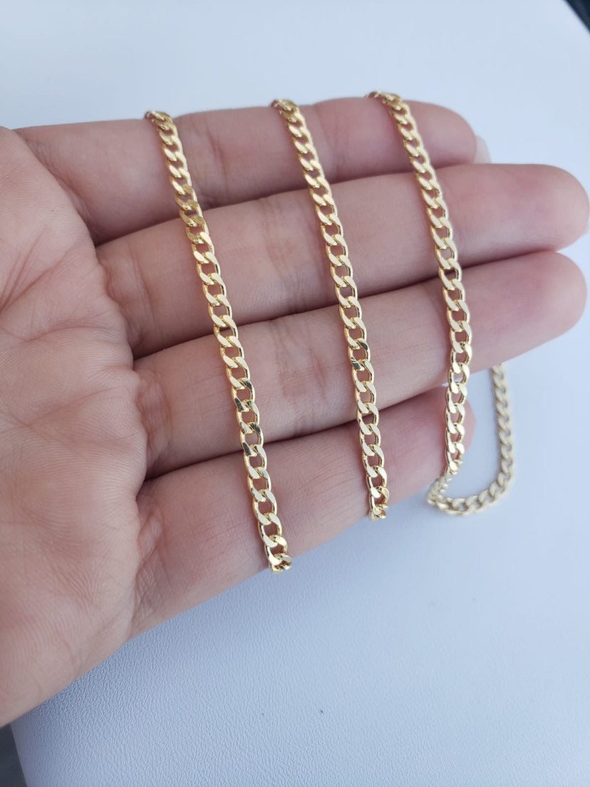 Curb Chain 18 K Gold Filled Necklace 