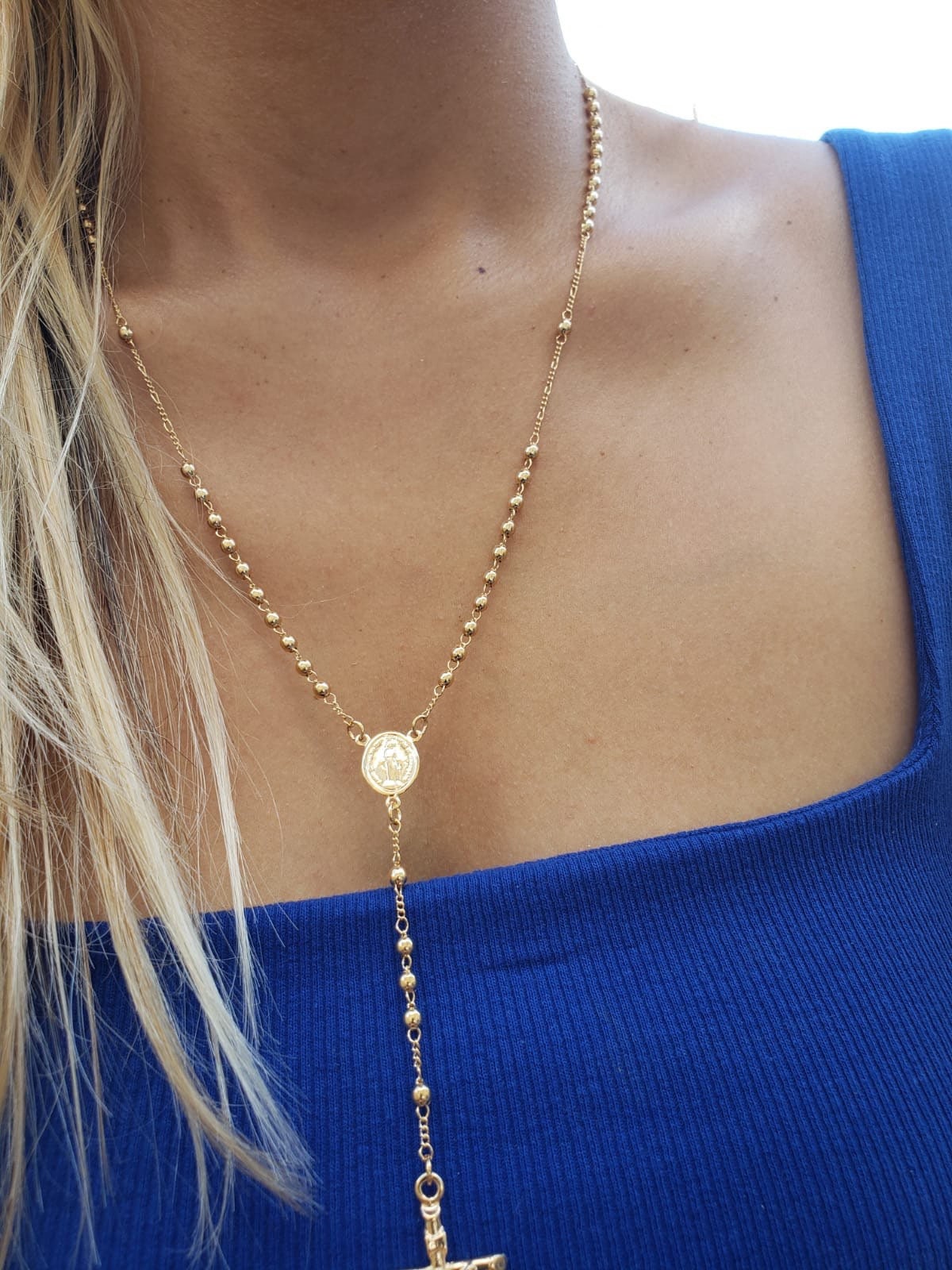 Rosary sale gold 18k